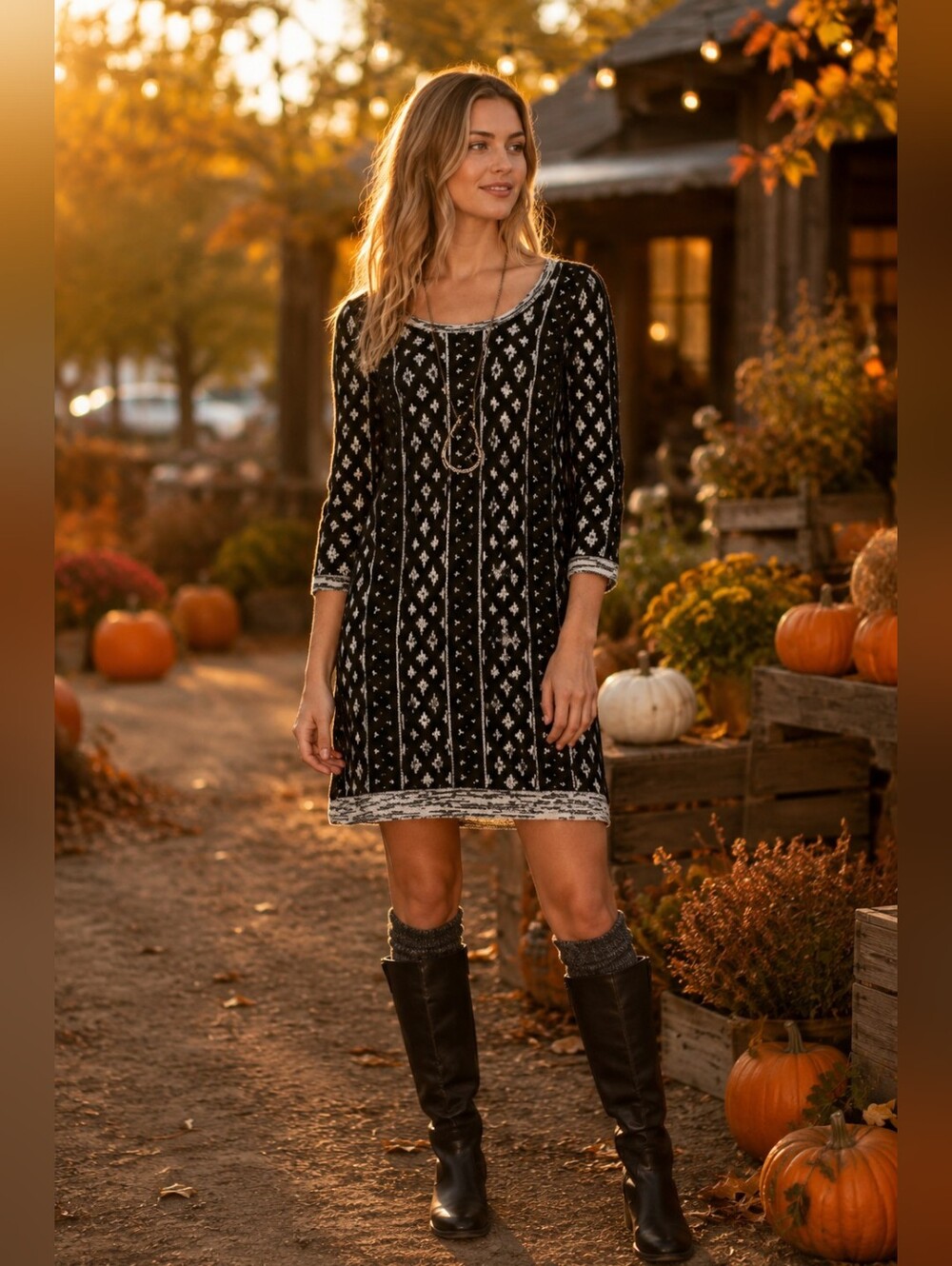 Moth Anthropologie stitched sweater dress
